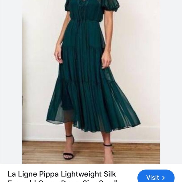 100%silk Laligne sheer dress xl - Picture 3 of 8